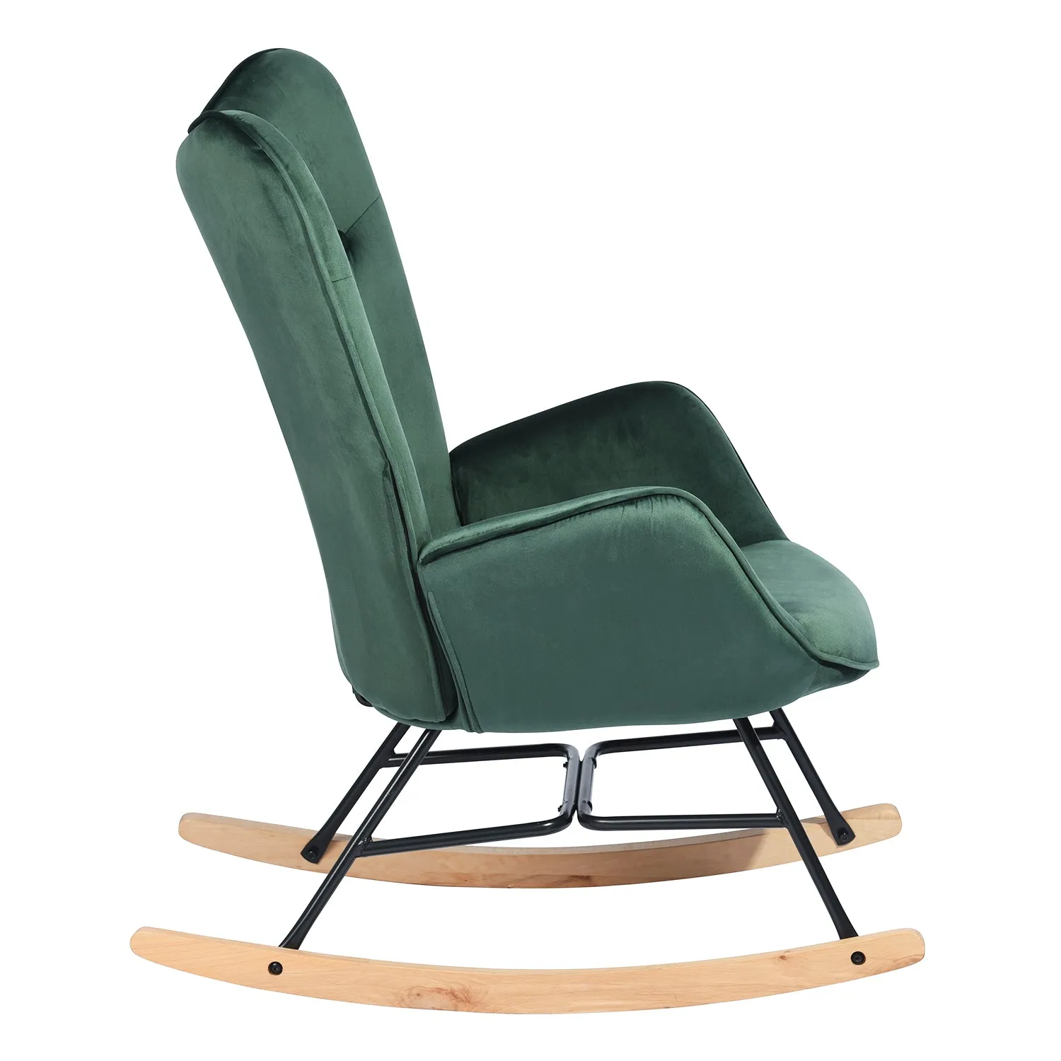 EPPING Modern Rocking Fabric Armchair- HomyCasa