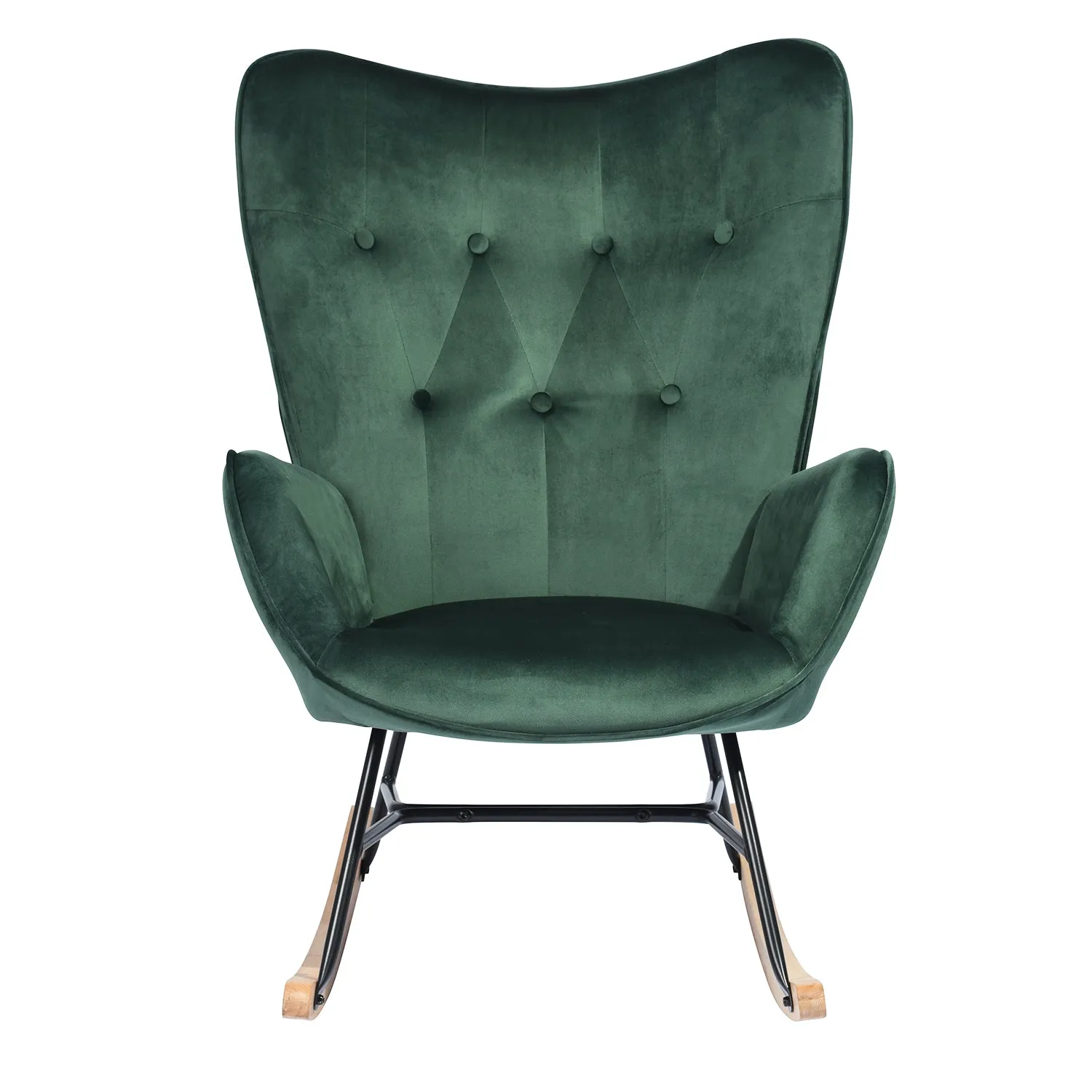 EPPING Modern Rocking Fabric Armchair- HomyCasa