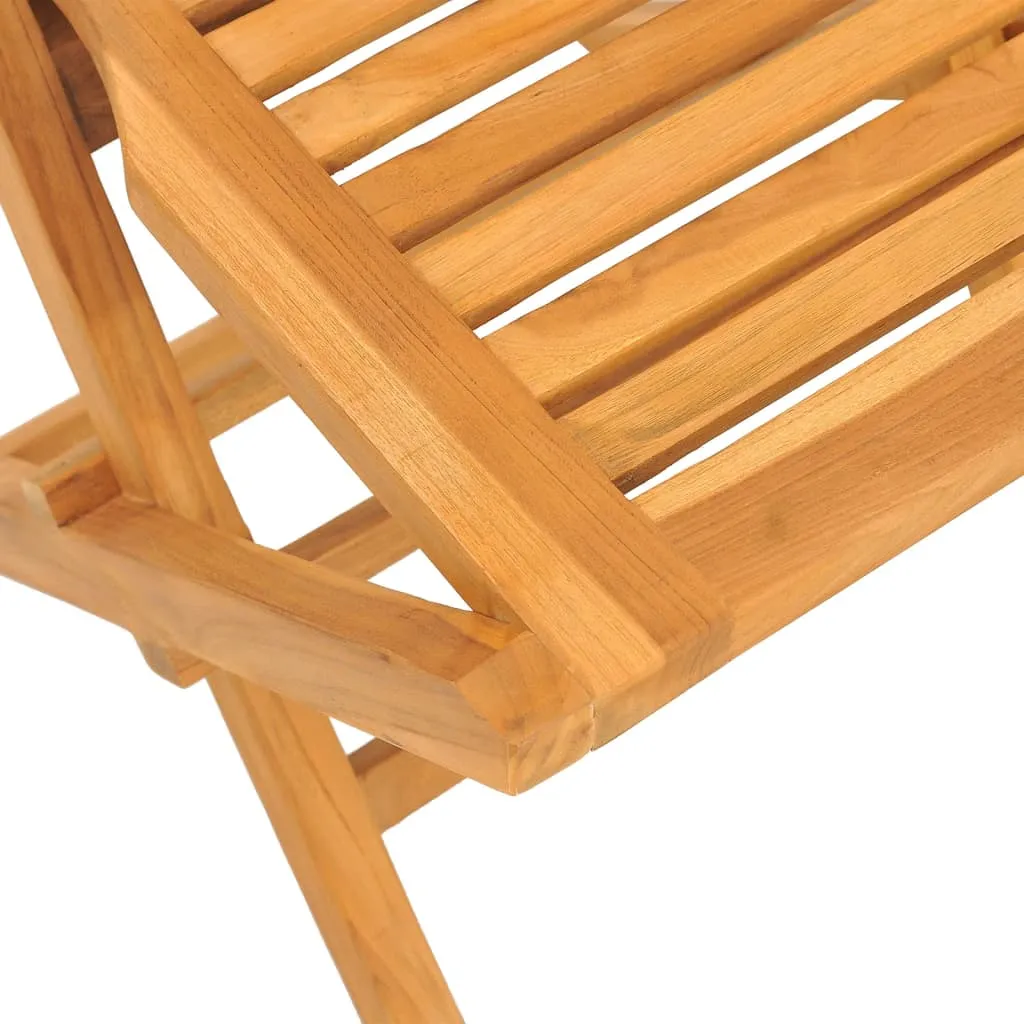 Folding Garden Chairs 2 pcs 47x63x90 cm Solid Wood Teak