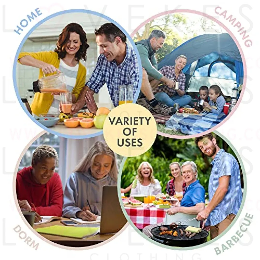 FOODLE Wheat Straw Dinnerware Sets for 4 - Lightweight & Unbreakable Dishes - Microwave & Dishwasher Safe - Perfect for Camping, Picnic, RV, Dorm - Plates, Cups and Bowls - Great for Kids & Adults