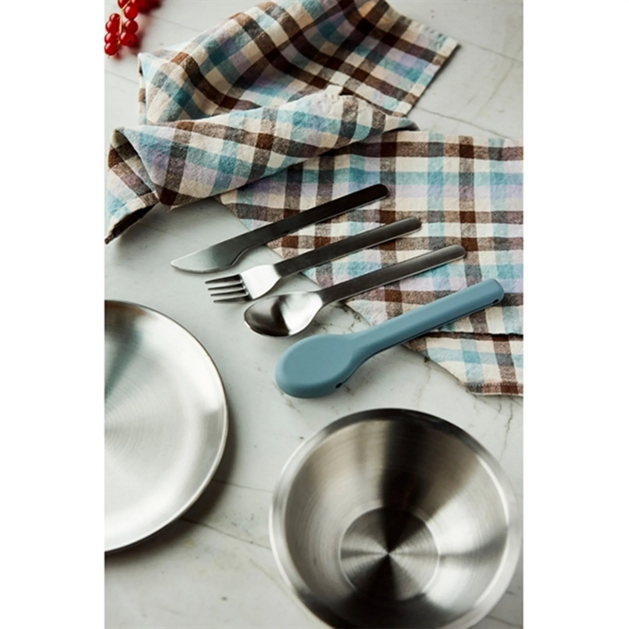 Haps Nordic Reusable Picnic Plates Steel 4-Pcs