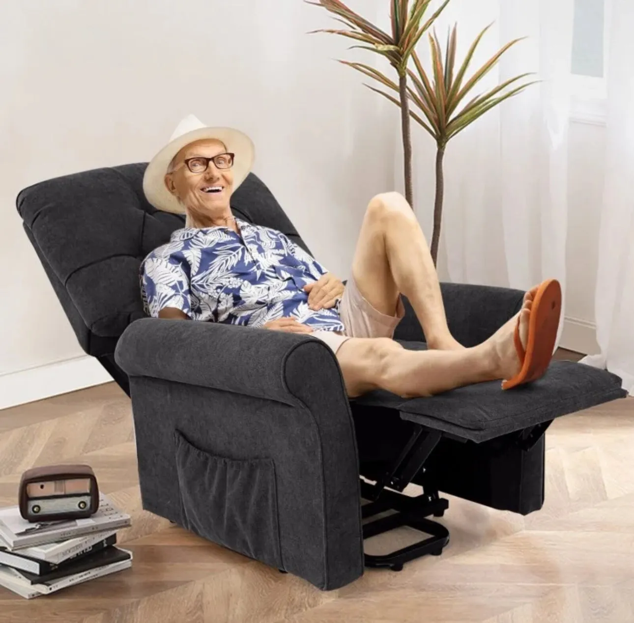 Heavy Duty Comfortable Modern Power Lift Chair For Elderly, Everyone | Adjustable Back Rest, Foot Rest | Full Body Relax Chair | Holds 330lbs