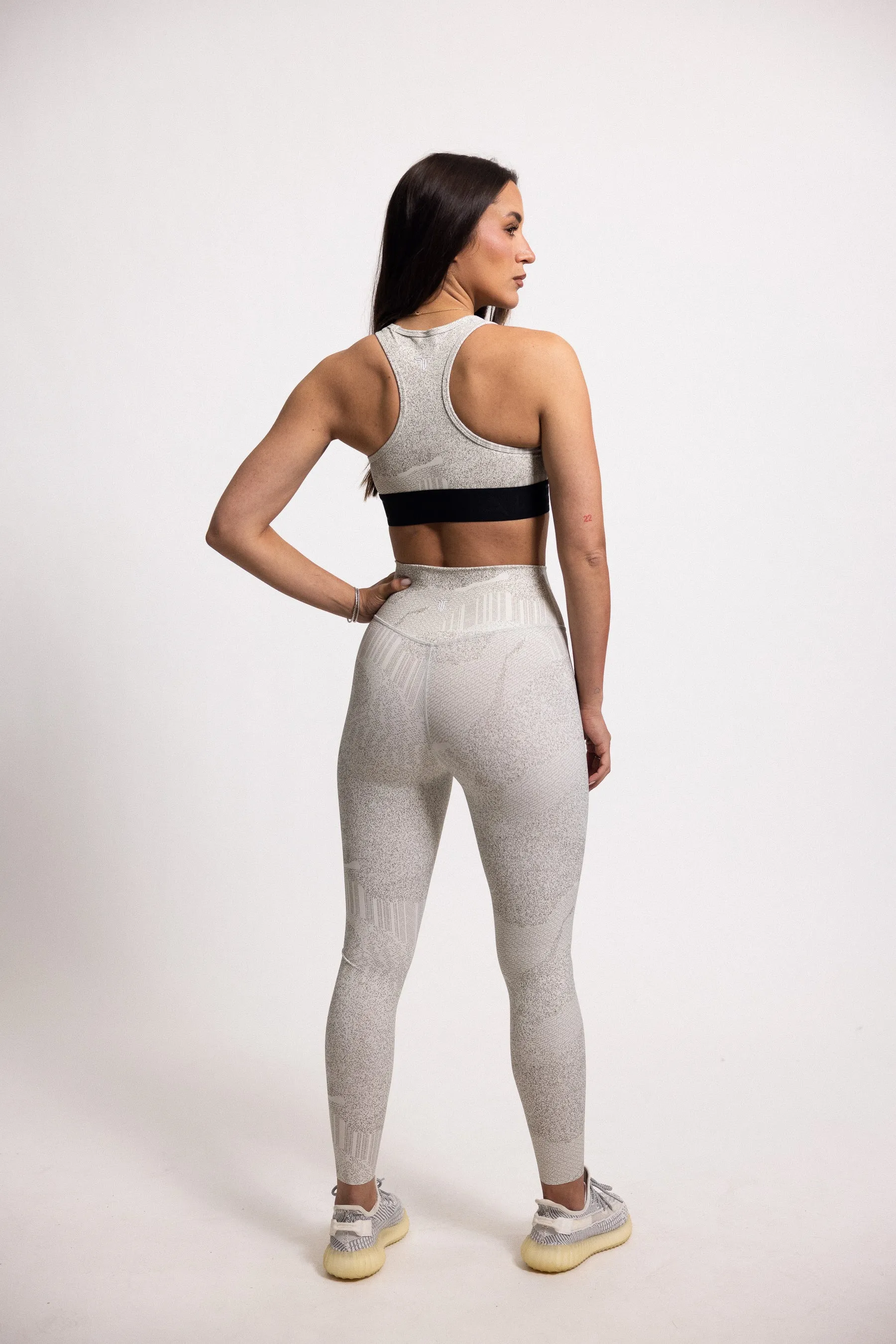 Intensity Sports Bra - White Night Vision