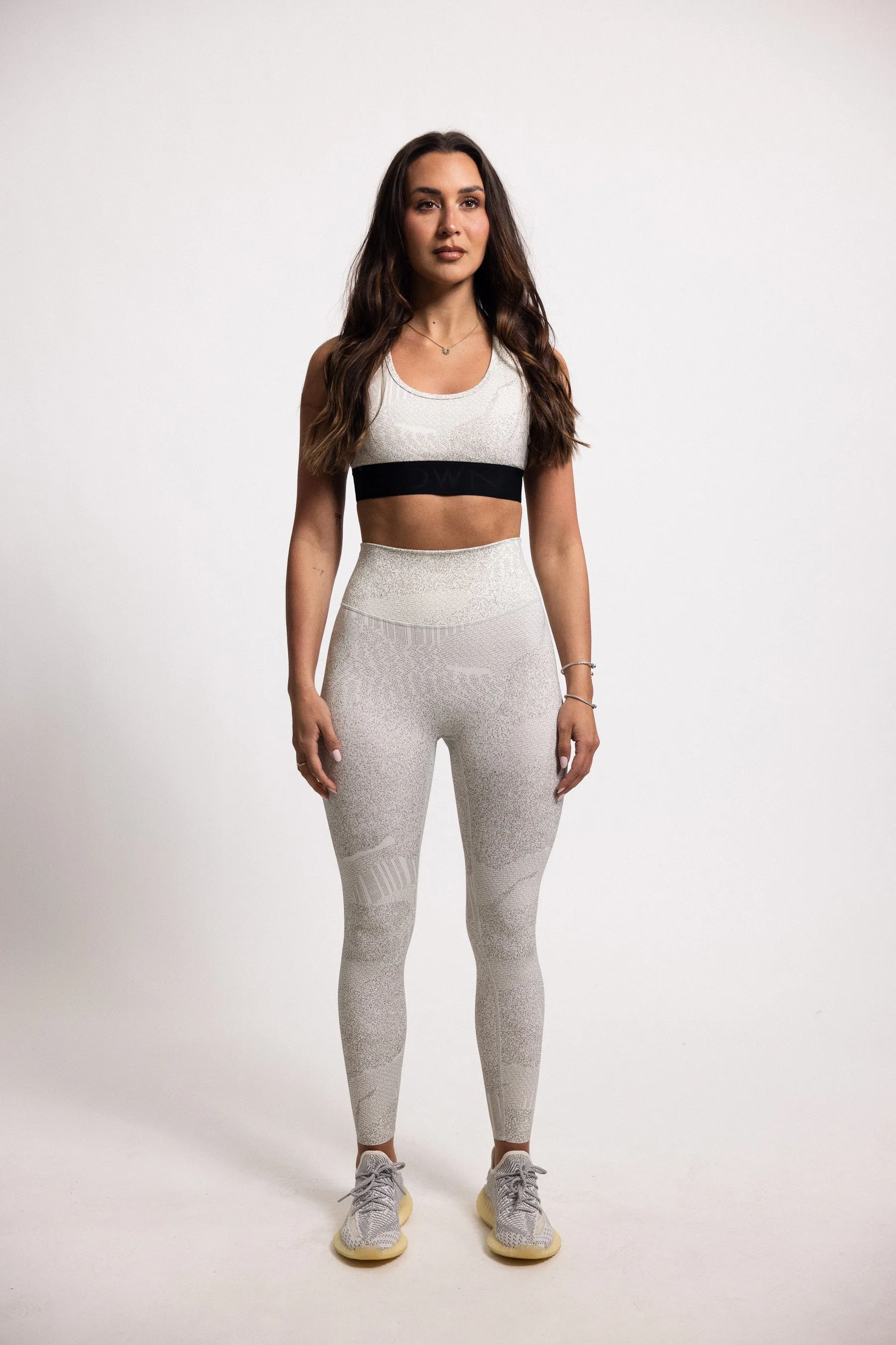 Intensity Sports Bra - White Night Vision