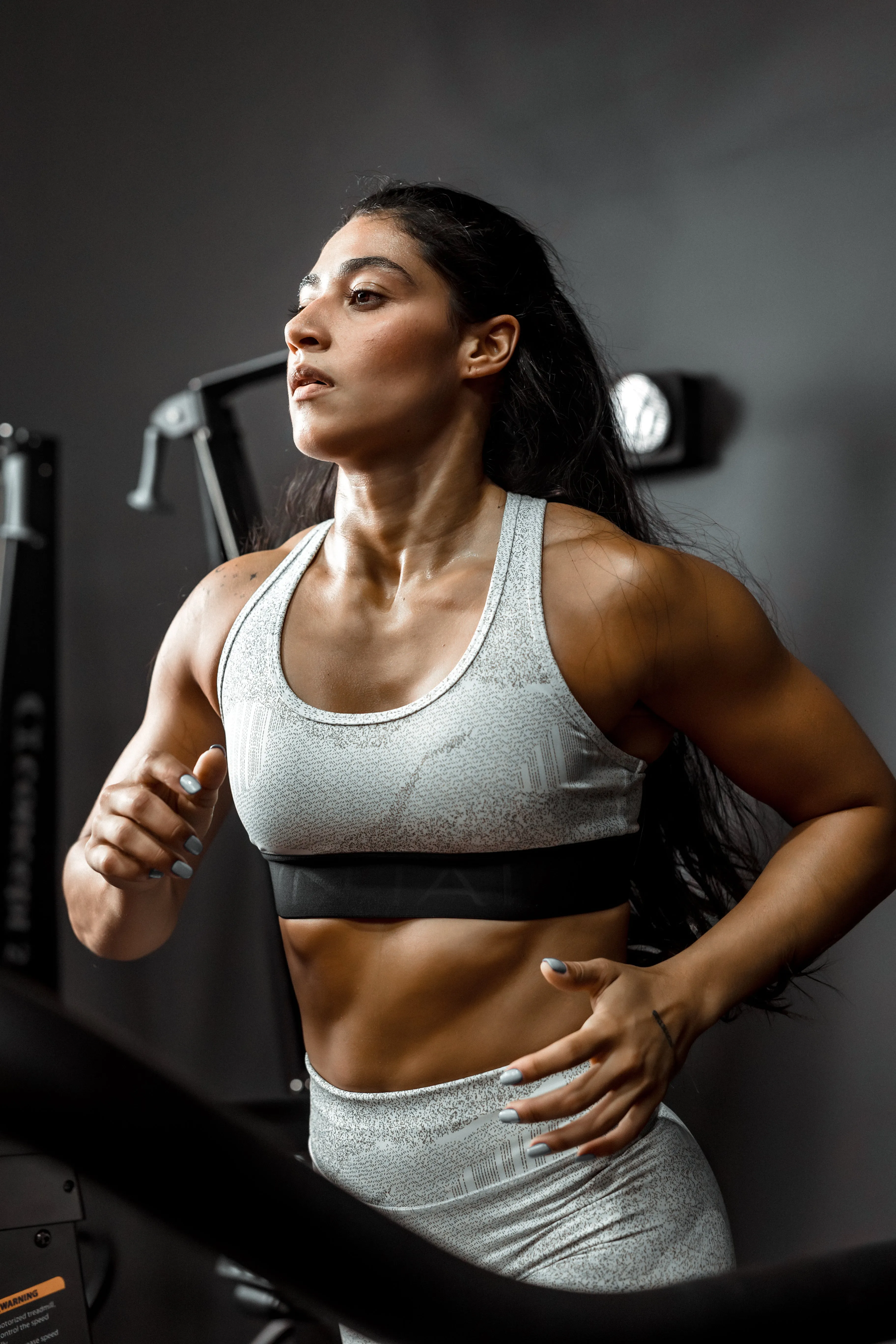 Intensity Sports Bra - White Night Vision
