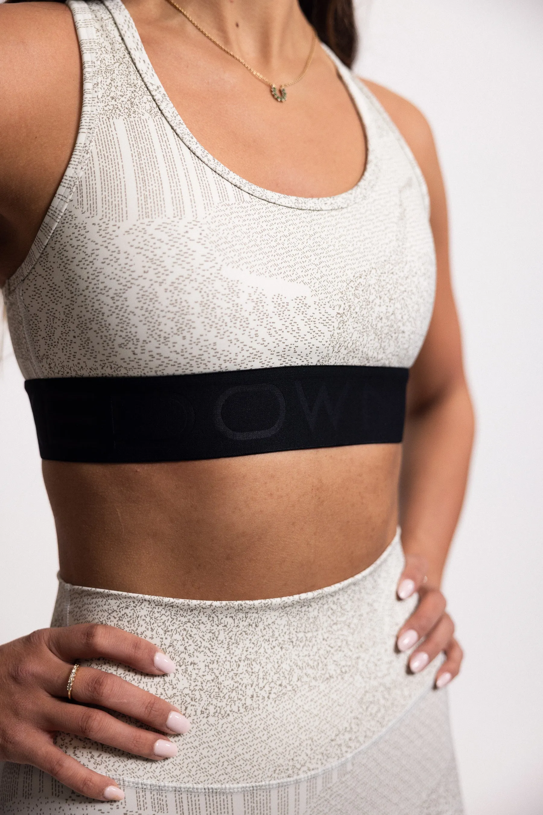 Intensity Sports Bra - White Night Vision