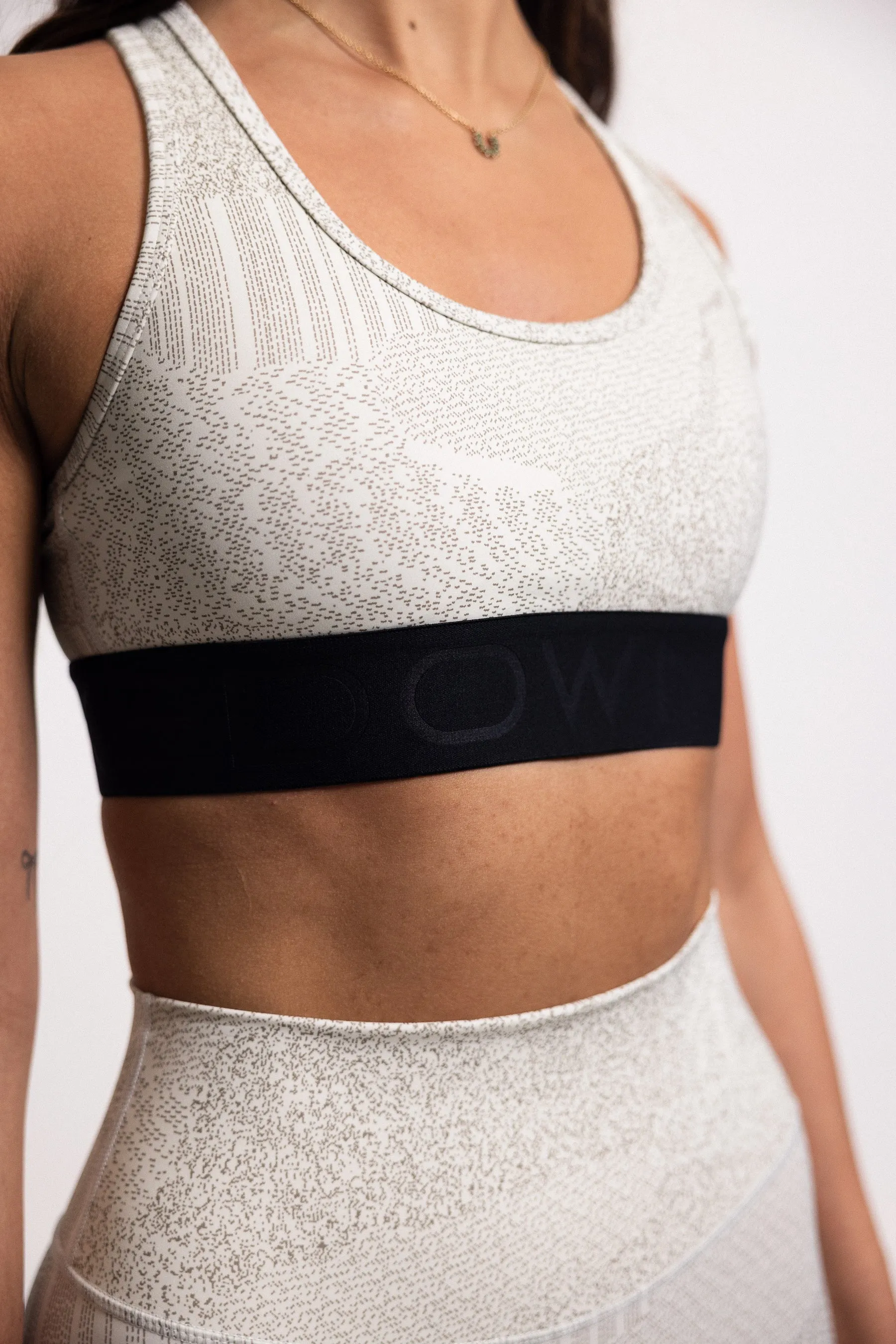 Intensity Sports Bra - White Night Vision