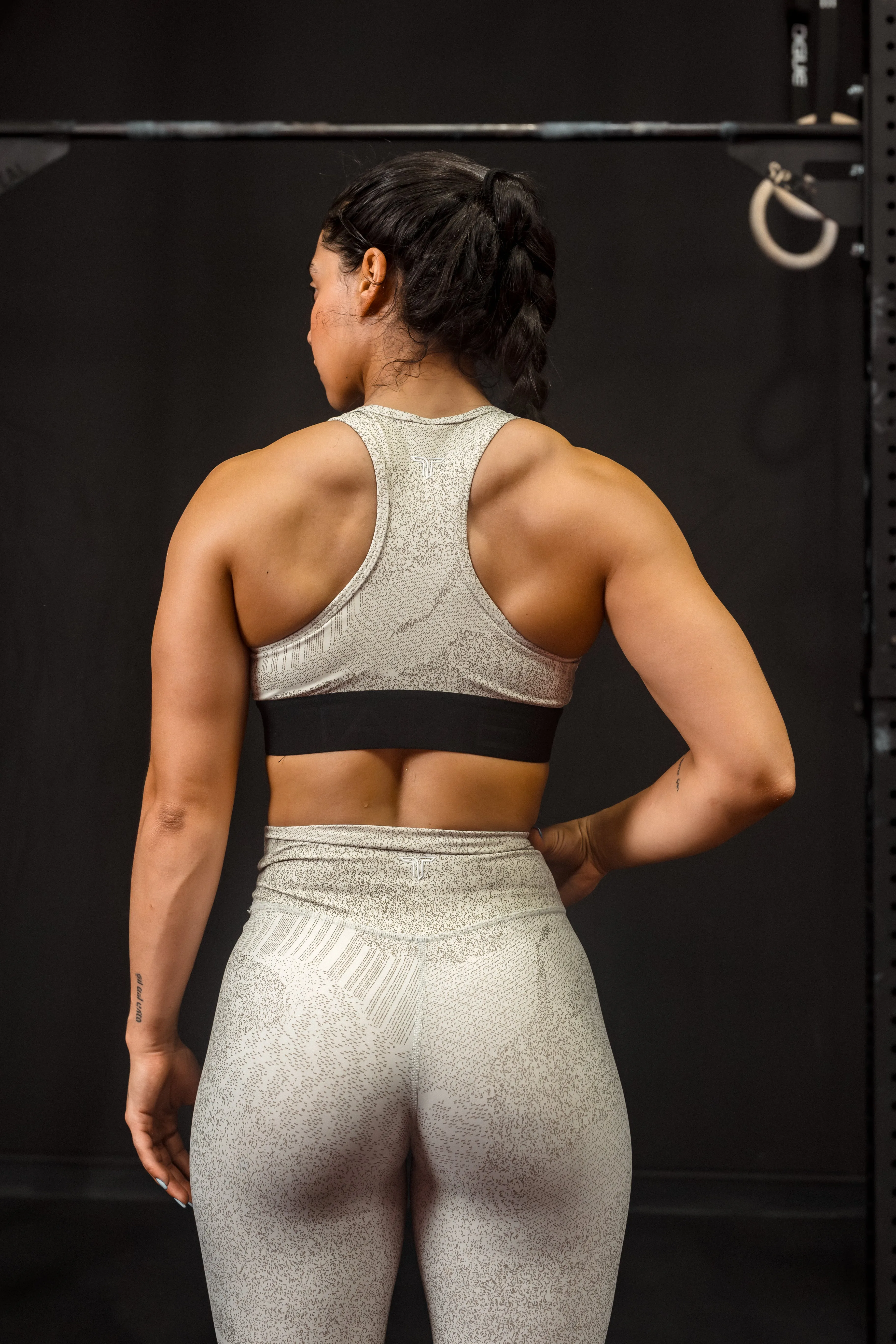 Intensity Sports Bra - White Night Vision
