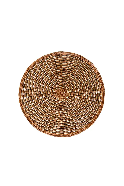 Kadam Haat Handmade Wicker Wall Plate-18"