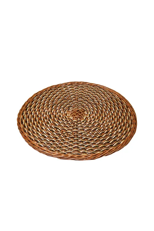 Kadam Haat Handmade Wicker Wall Plate-18"