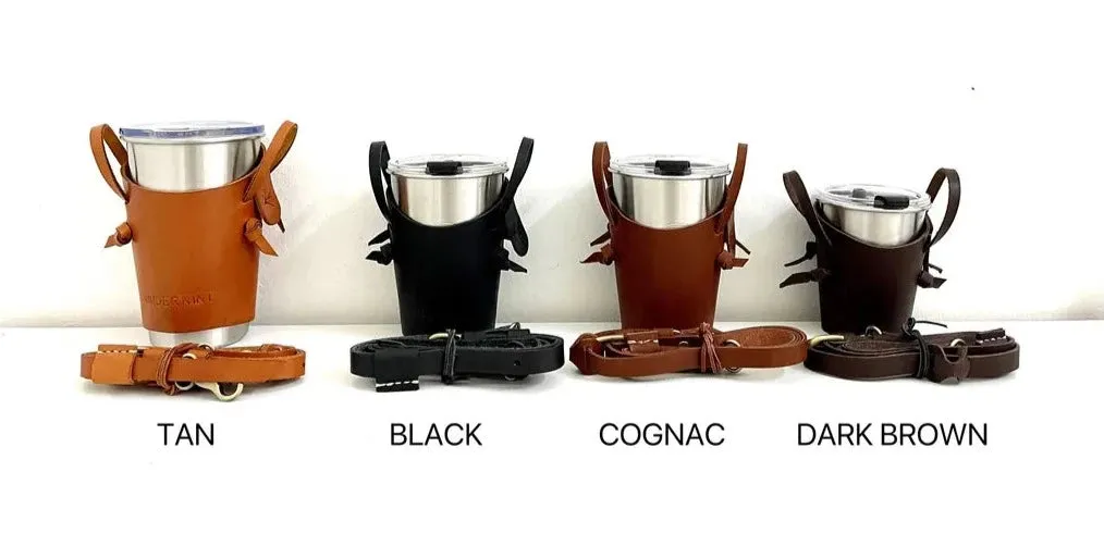 KINIES HANDMADE: 700ML Crossbody Strap Cup Holder
