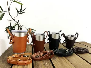 KINIES HANDMADE: 700ML Crossbody Strap Cup Holder