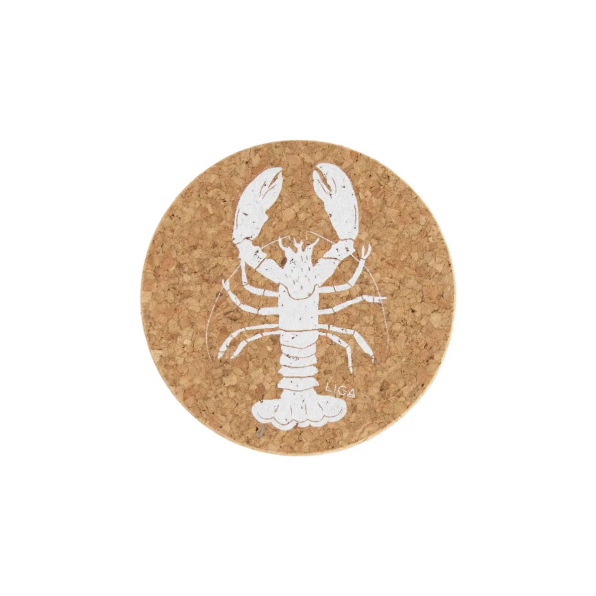 Liga Lobster Cork Coaster 10cm