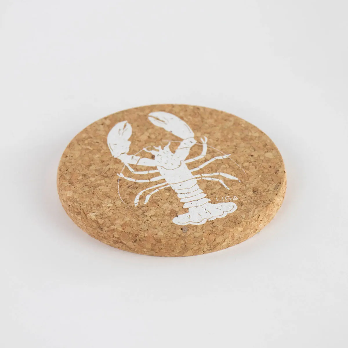 Liga Lobster Cork Coaster 10cm