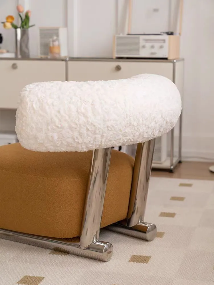 Lovely Fluff Sledge Lounge Chair for Bedroom/Living Room
