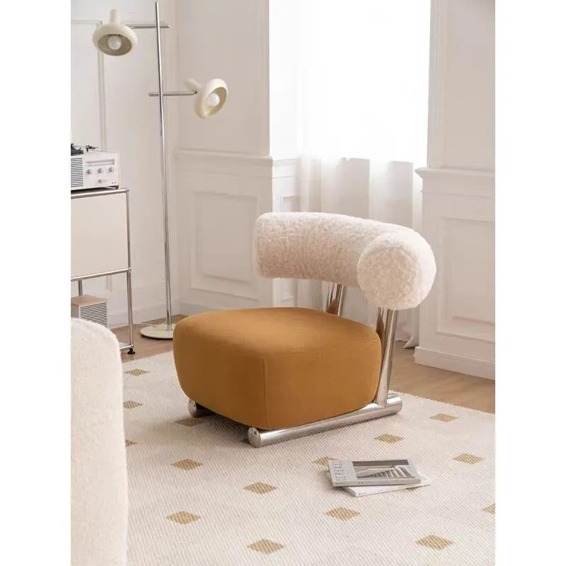 Lovely Fluff Sledge Lounge Chair for Bedroom/Living Room
