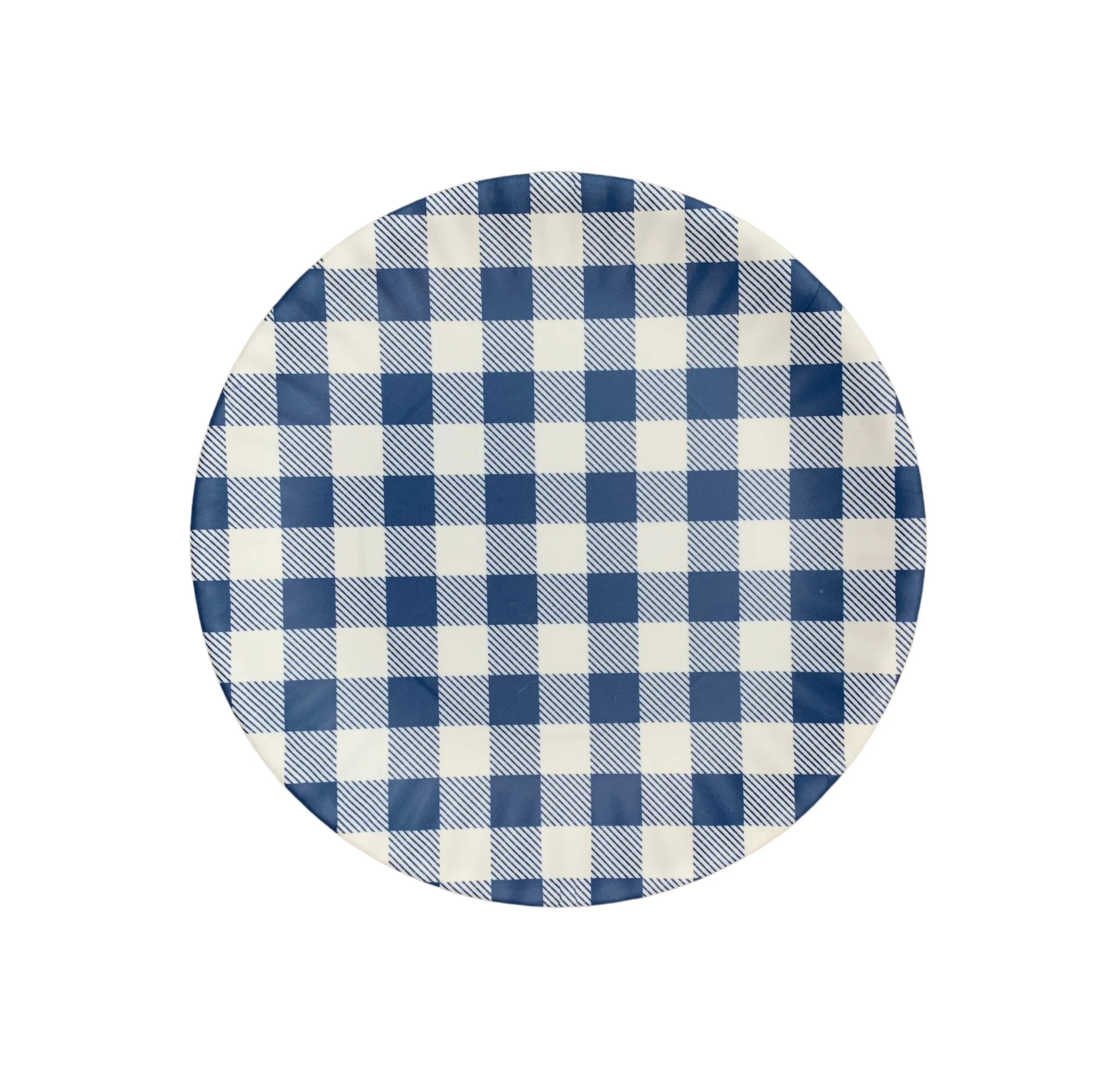 Melamine "Blue Gingham" Paper Picnic Plate