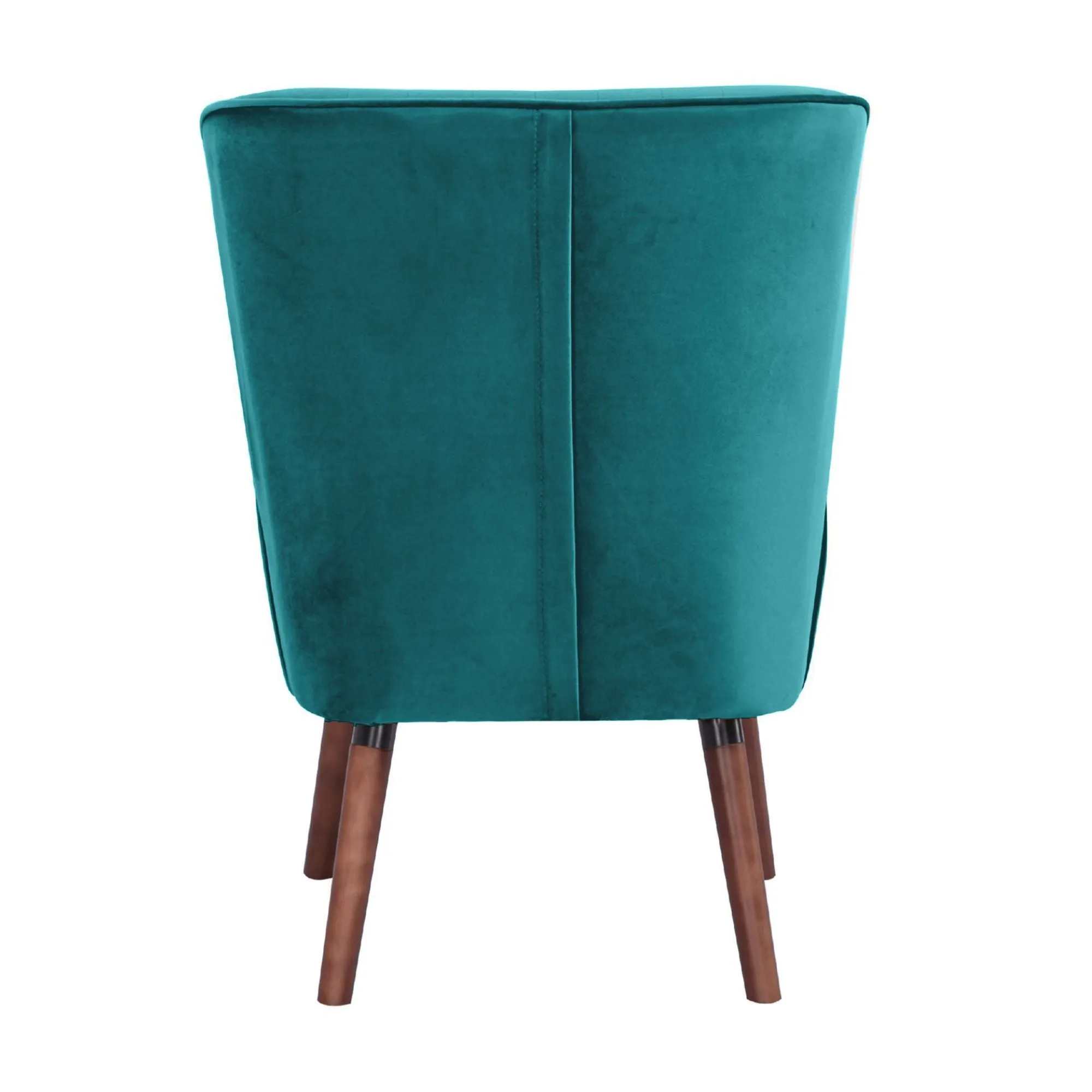 Mid Blue 2pc Upholstered Accent Chairs, Pine Frame