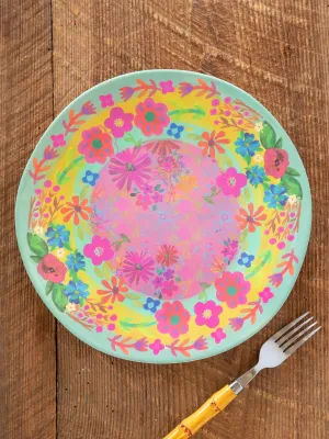 Mix & Match Melamine Dinner Plate - Light Turquoise