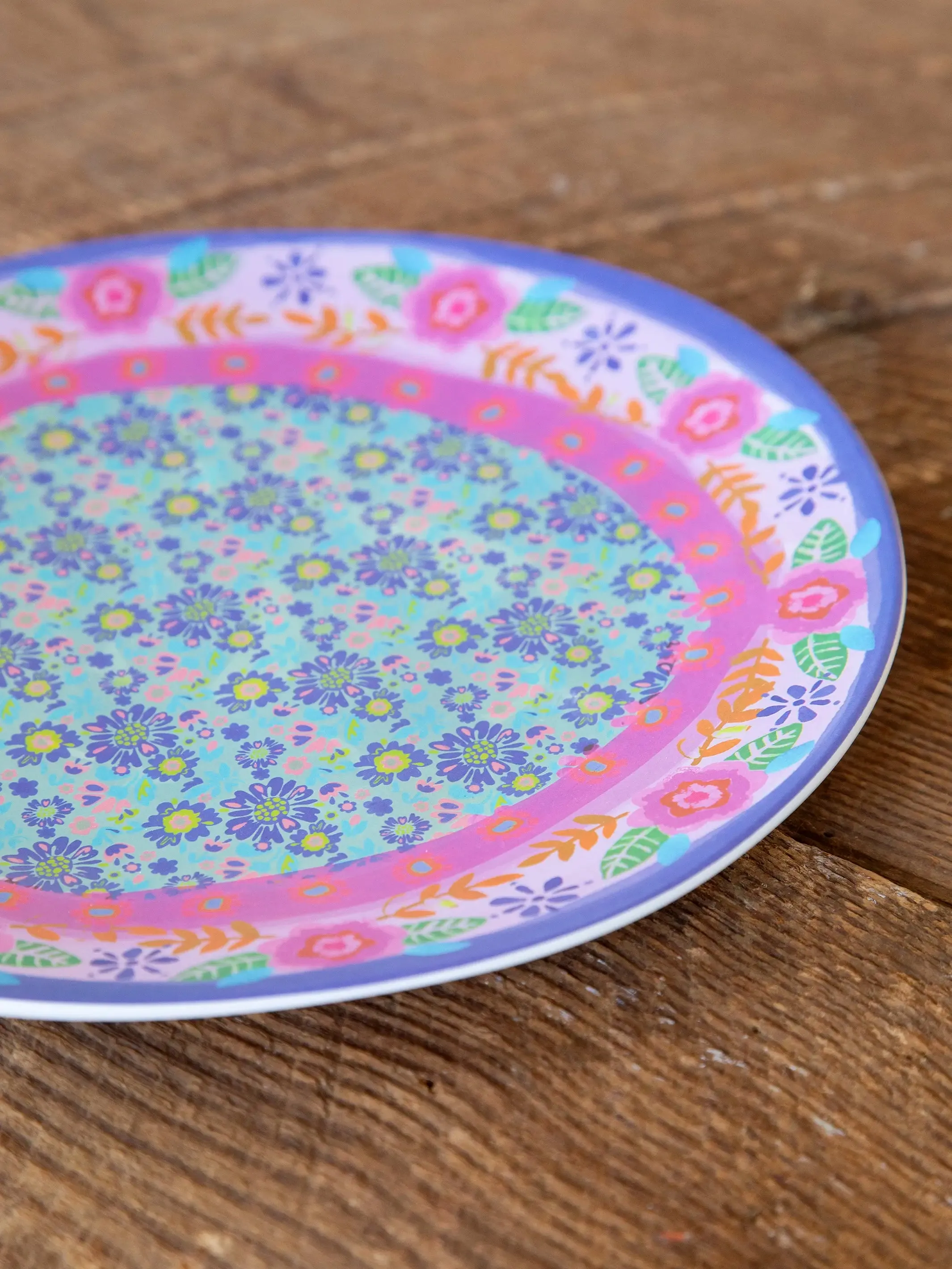 Mix & Match Melamine Salad Plate - Indigo