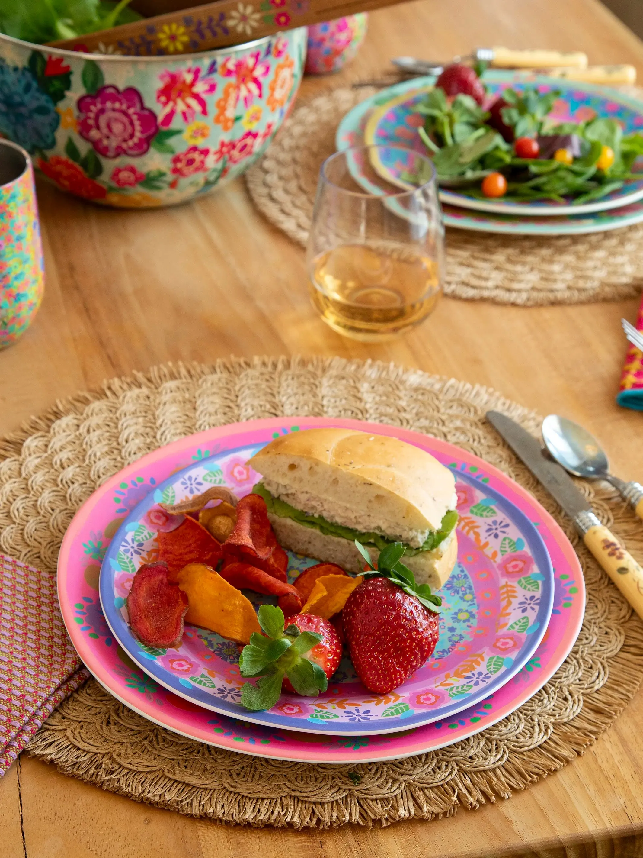 Mix & Match Melamine Salad Plate - Indigo