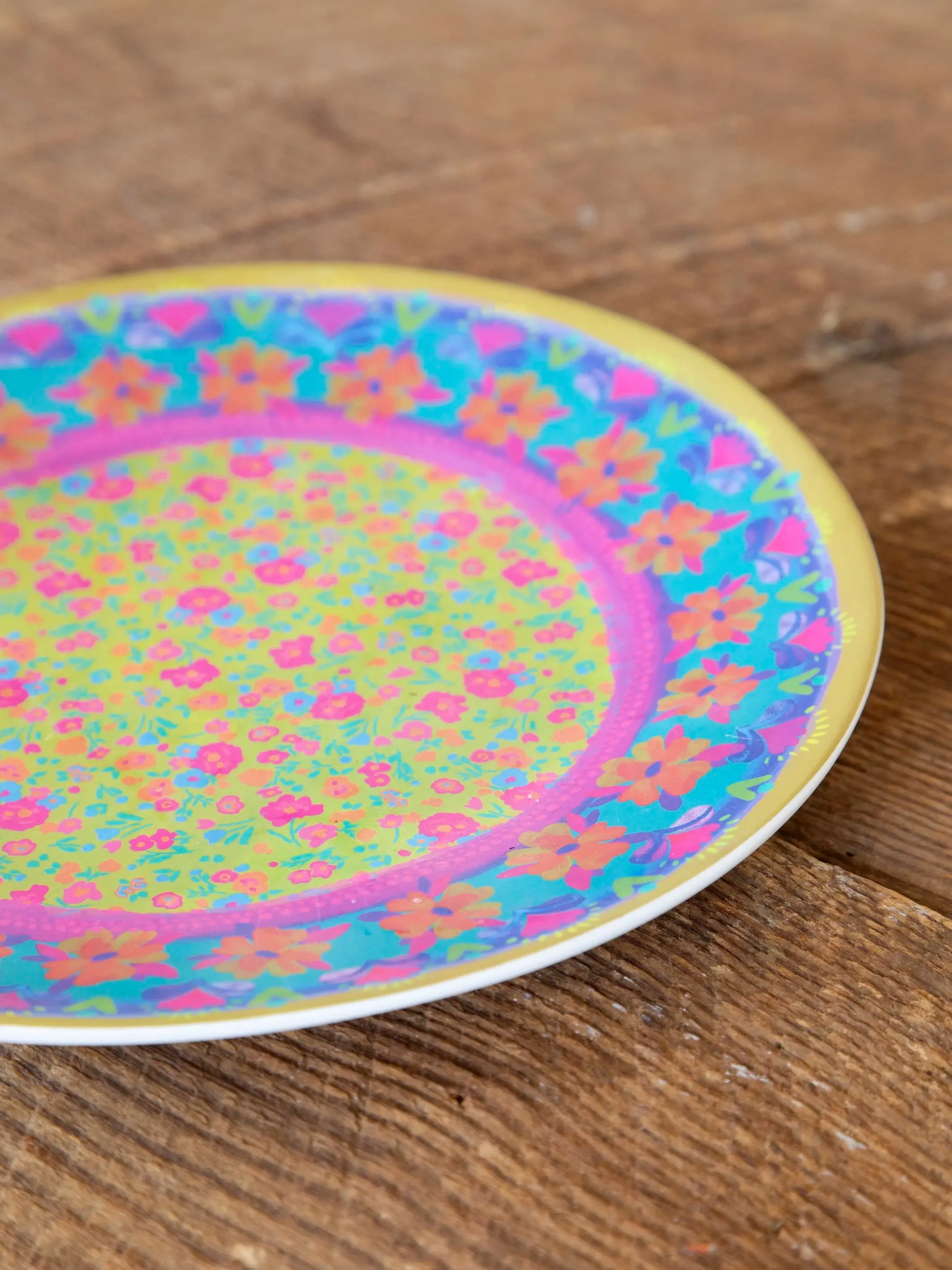 Mix & Match Melamine Salad Plate - Lime Green