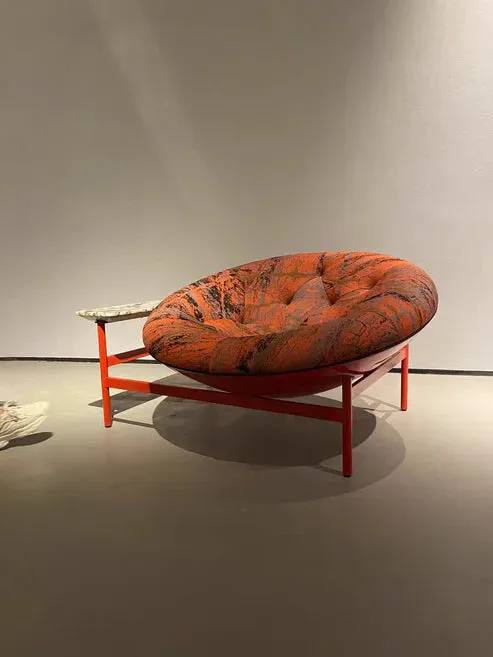 Modern Italian Round Lounge Chair