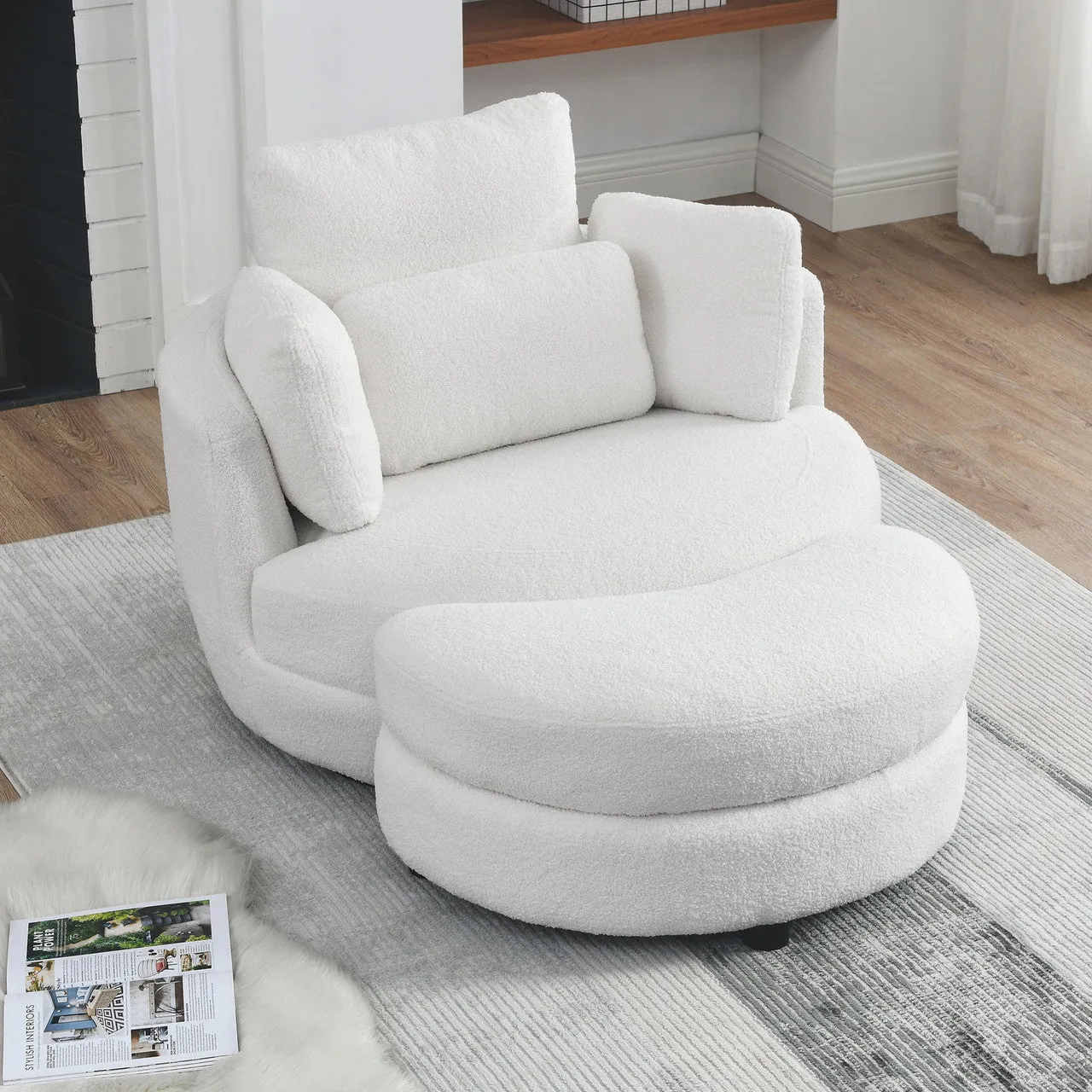 Moonlit Oversized Swivel Chair