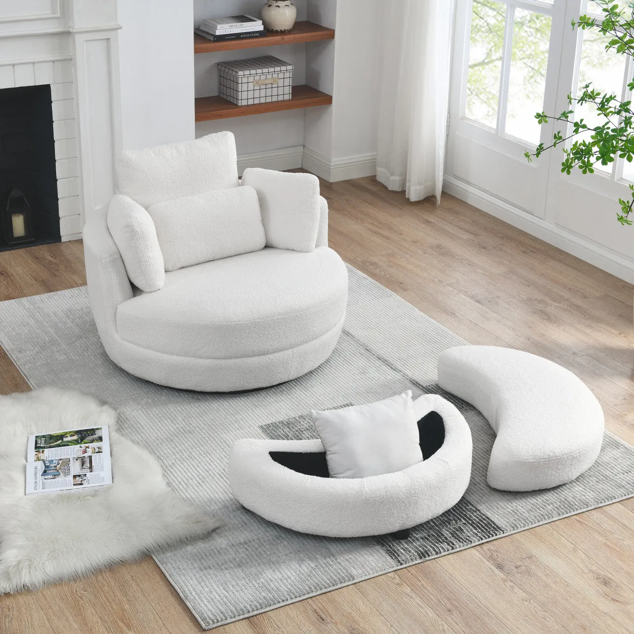 Moonlit Oversized Swivel Chair
