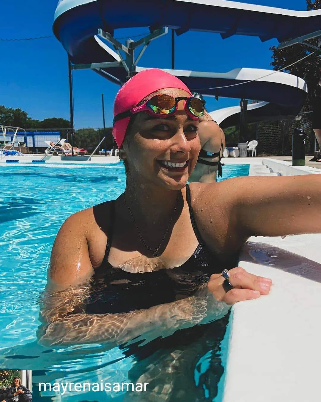 New Wave Swim Goggles (Pink Bubble Dreams - Revo Lens in Pink Frames)