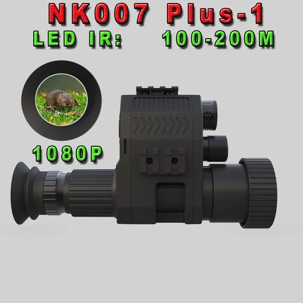 NK007 Night Vision Monocular 1080P 200-400M Infrared Scope Camcorder with Rechargeable Battery Charger Multiple Language