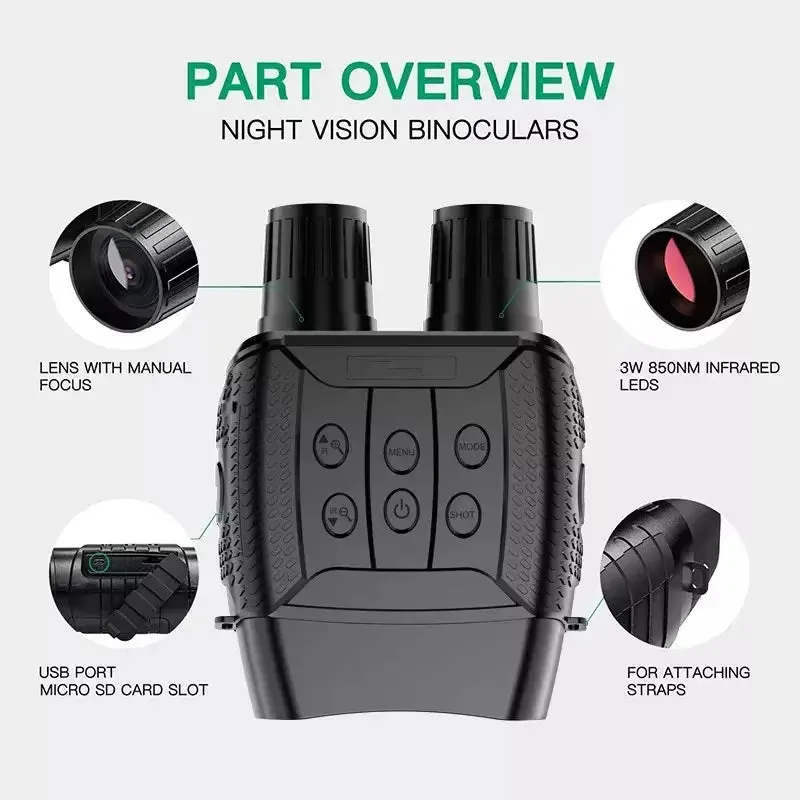 NV3182 WIFI Night Vision Binoculars Digital Infrared Hunting Telescope Camping Equipment 300m Night Vision Goggles for Travel
