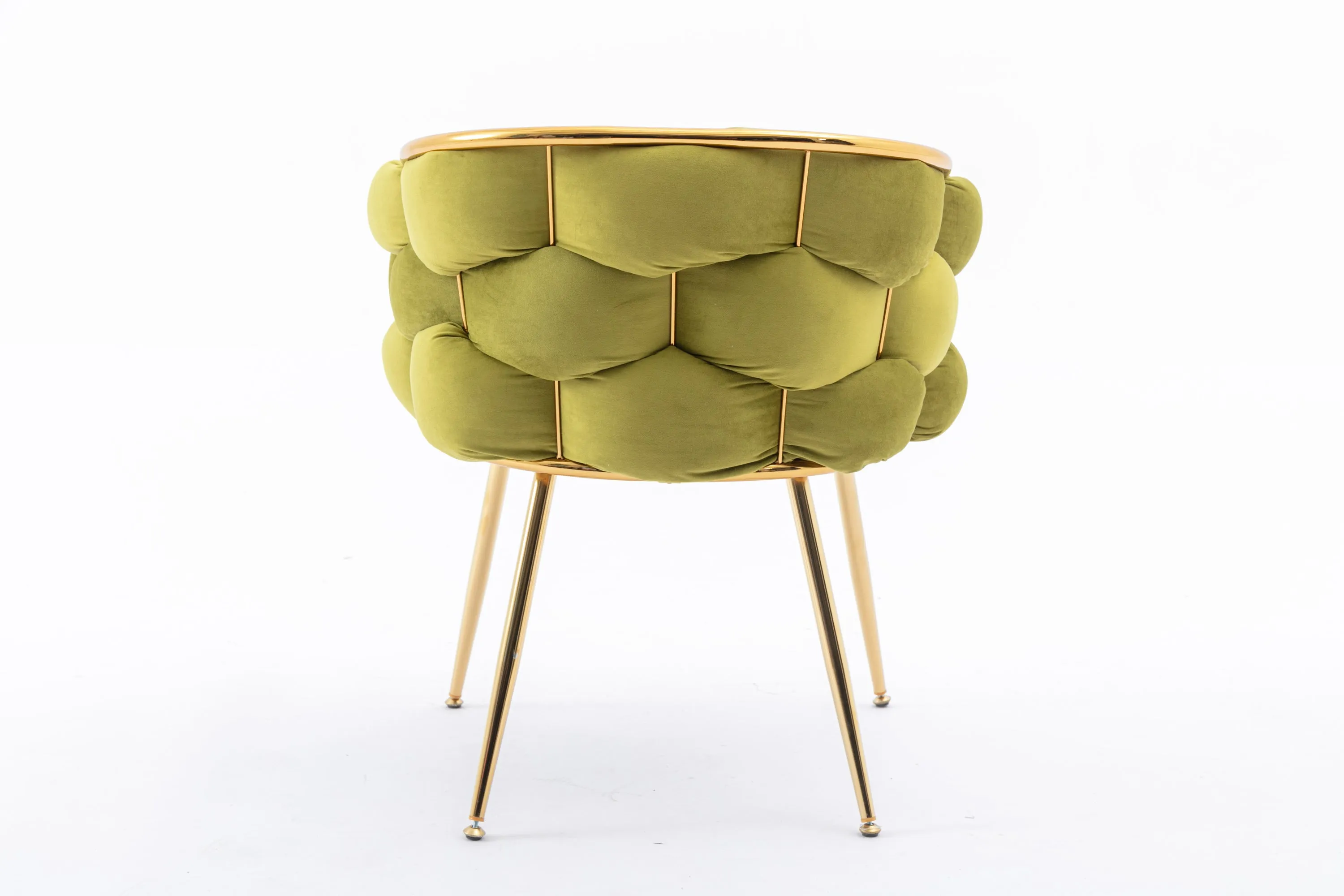 Olive Green Luxury Modern Simple Leisure Velvet Single Sofa Chair Set of 2
