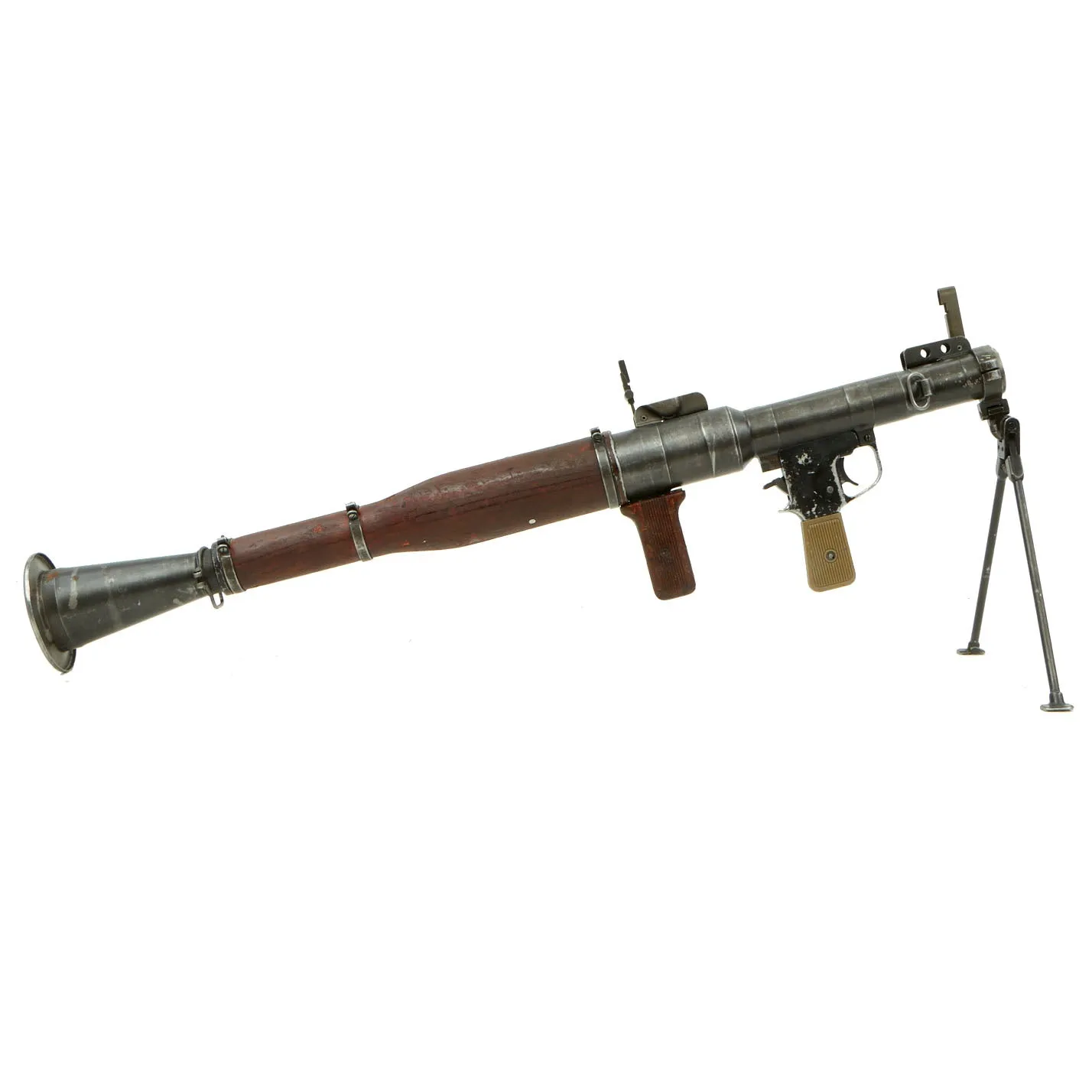 Original Russian Cold War 1966 dated RPG-7 Rocket Propelled Grenade Launcher with COMBLOC & CHICOM Training Rounds - INERT