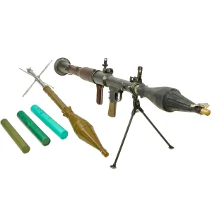 Original Russian Cold War 1966 dated RPG-7 Rocket Propelled Grenade Launcher with COMBLOC & CHICOM Training Rounds - INERT
