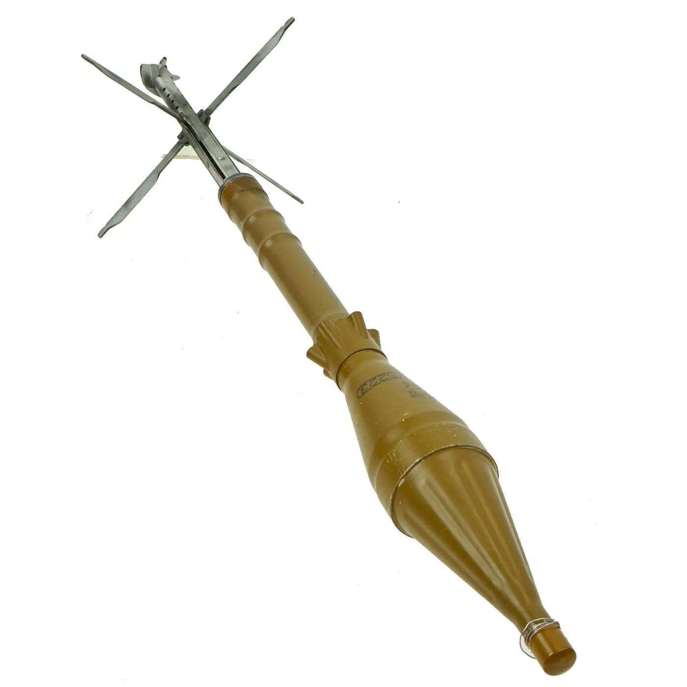 Original Russian Cold War 1966 dated RPG-7 Rocket Propelled Grenade Launcher with COMBLOC & CHICOM Training Rounds - INERT