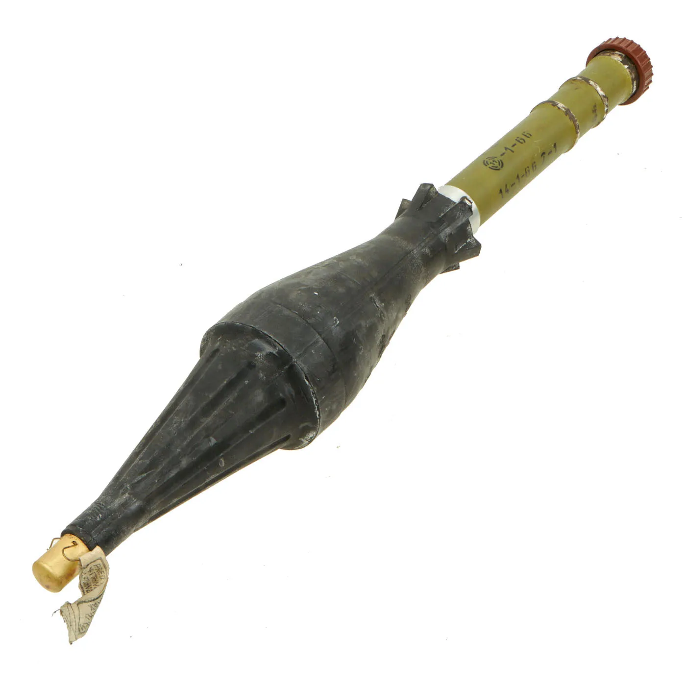 Original Russian Cold War 1966 dated RPG-7 Rocket Propelled Grenade Launcher with COMBLOC & CHICOM Training Rounds - INERT