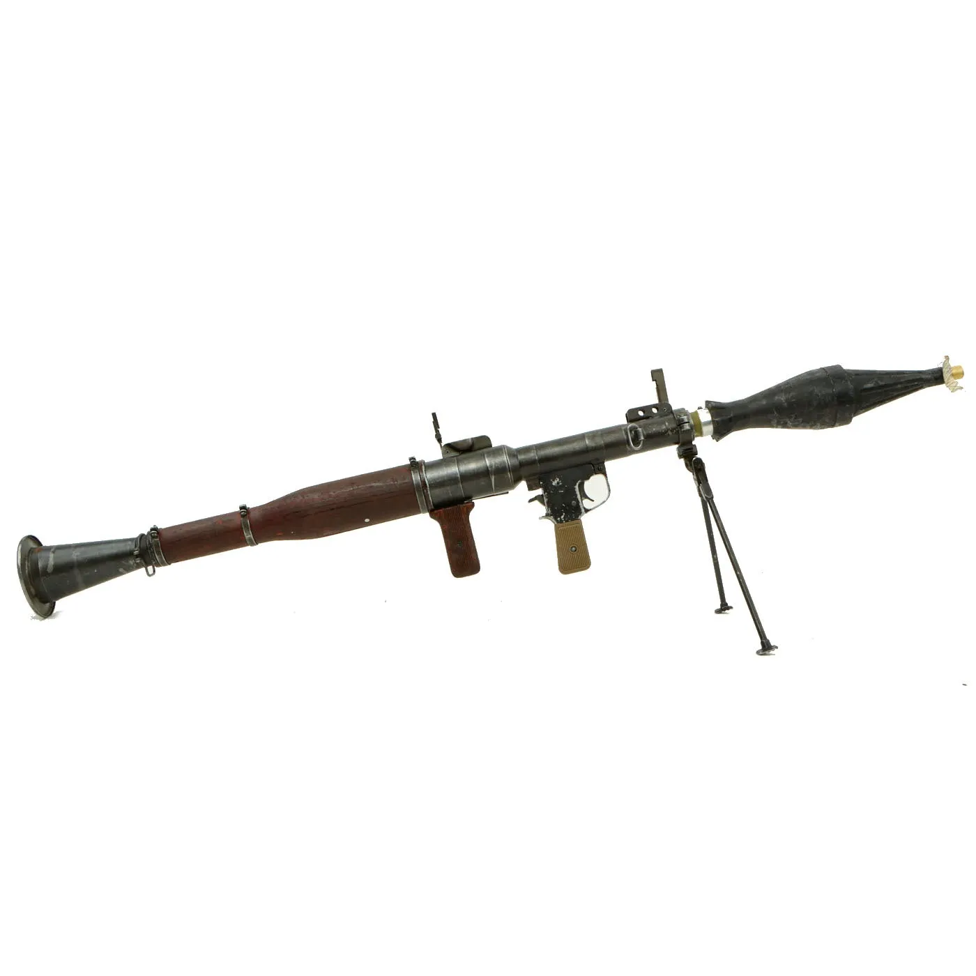 Original Russian Cold War 1966 dated RPG-7 Rocket Propelled Grenade Launcher with COMBLOC & CHICOM Training Rounds - INERT