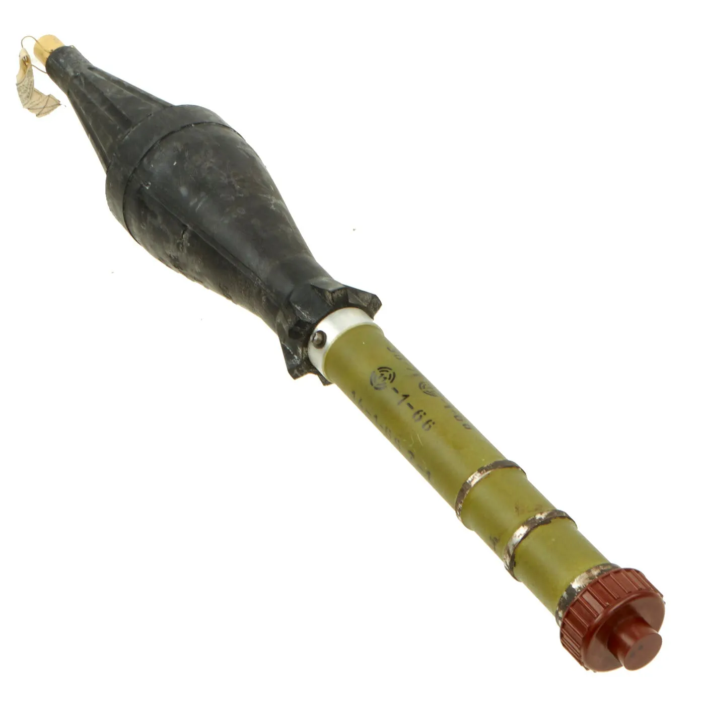 Original Russian Cold War 1966 dated RPG-7 Rocket Propelled Grenade Launcher with COMBLOC & CHICOM Training Rounds - INERT