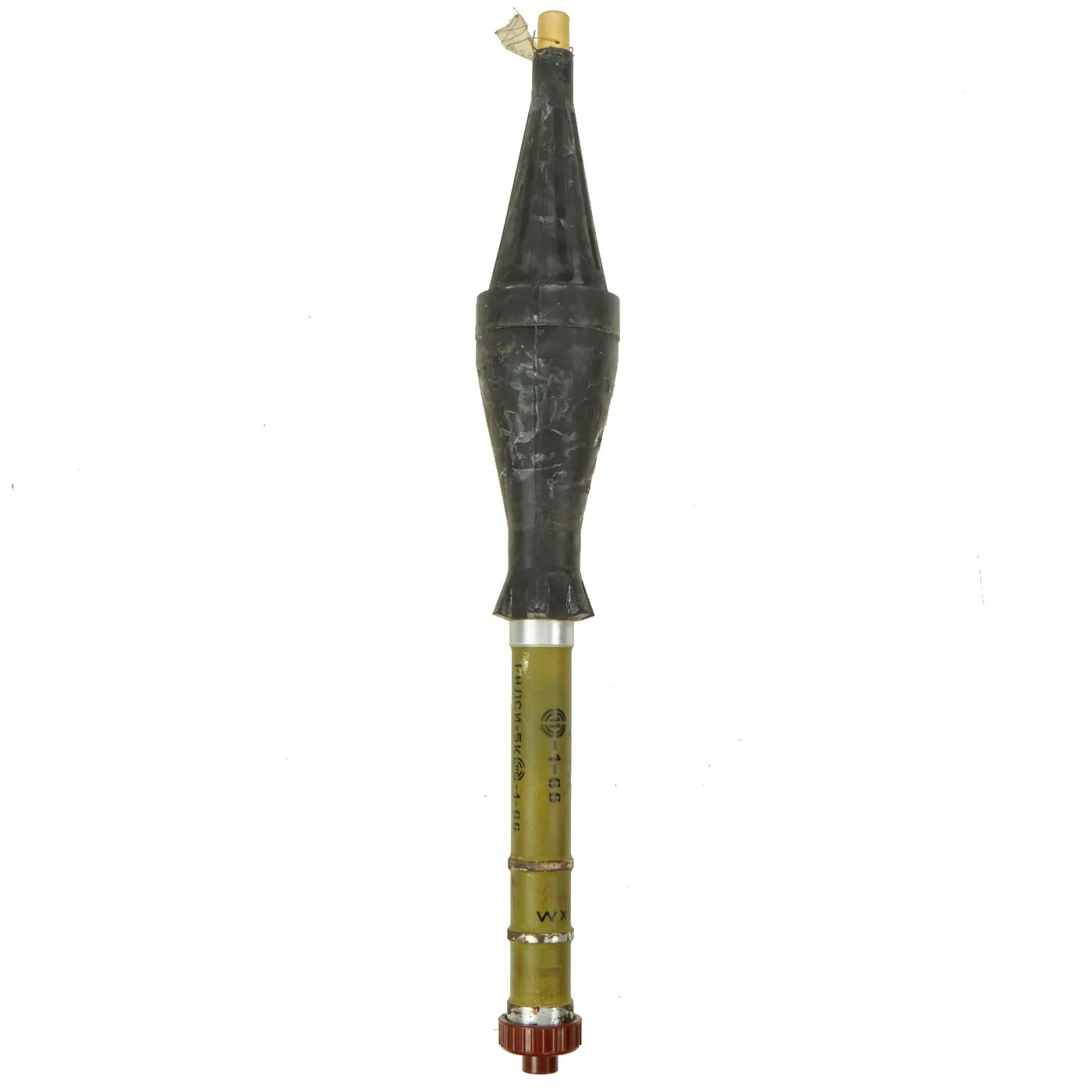 Original Russian Cold War 1966 dated RPG-7 Rocket Propelled Grenade Launcher with COMBLOC & CHICOM Training Rounds - INERT