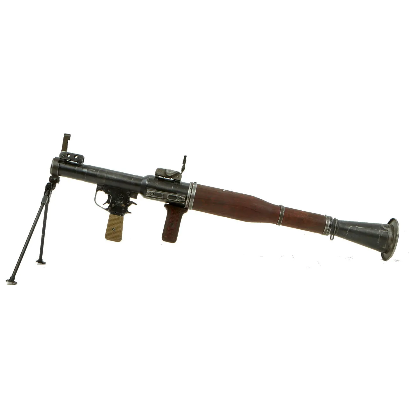 Original Russian Cold War 1966 dated RPG-7 Rocket Propelled Grenade Launcher with COMBLOC & CHICOM Training Rounds - INERT
