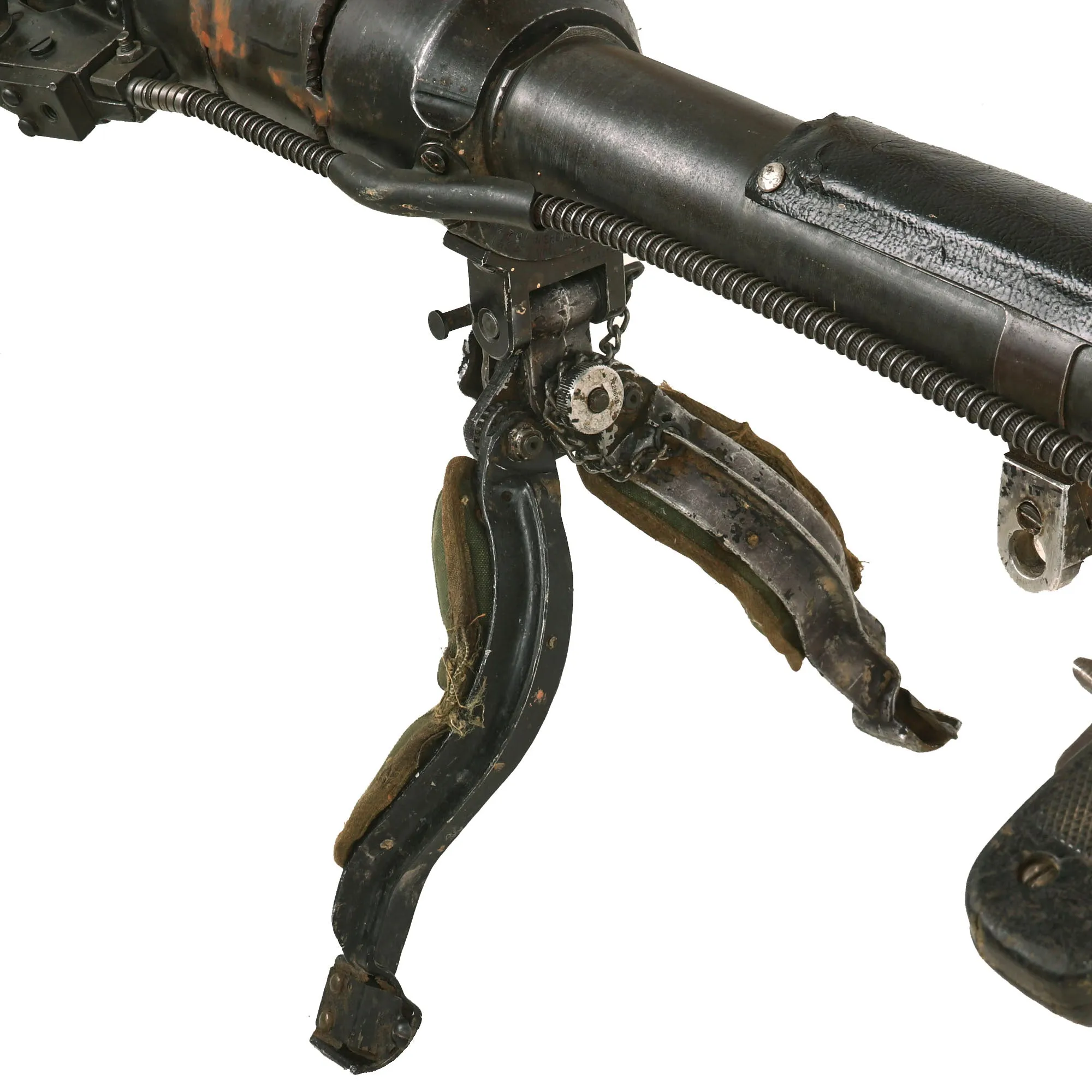 Original U.S. WWII 1945 Dated Paratrooper M18 Recoilless Rifle with Field Cover, 57mm Round in Canister & More - Inert