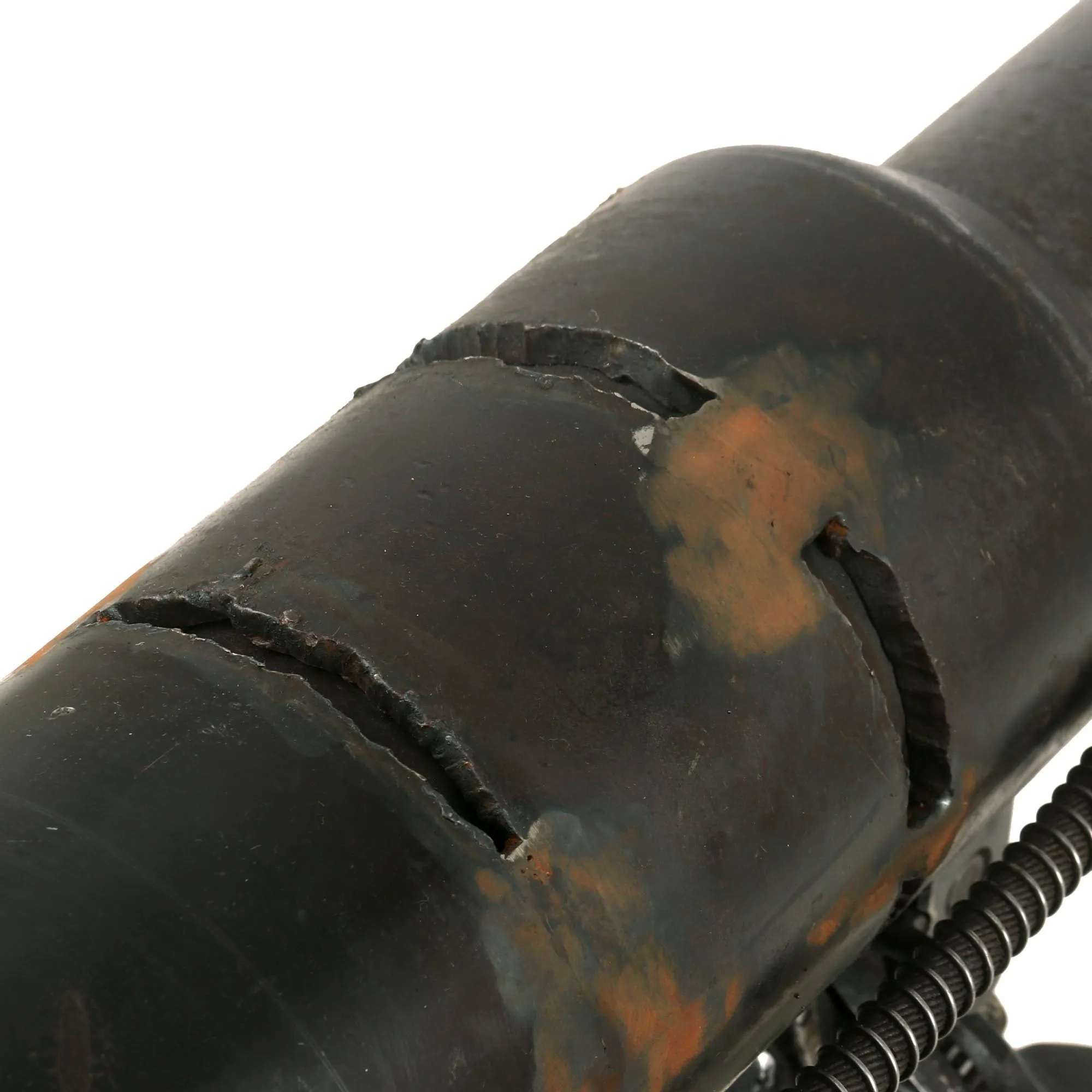 Original U.S. WWII 1945 Dated Paratrooper M18 Recoilless Rifle with Field Cover, 57mm Round in Canister & More - Inert
