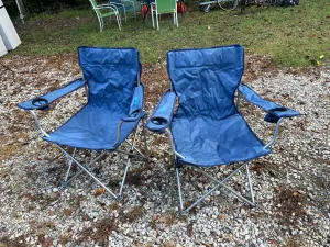 Pair of Blue Camp Chairs