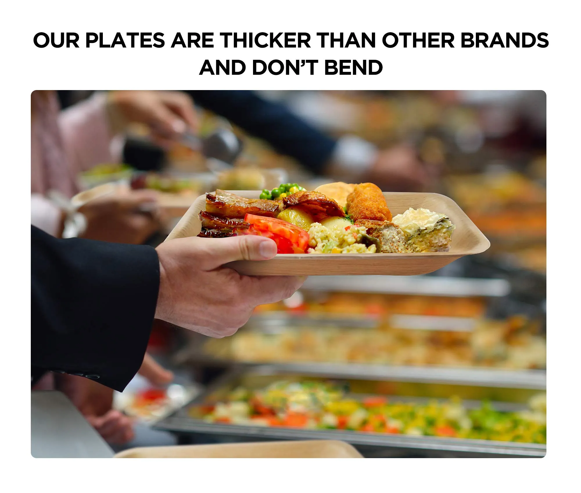 Palm Leaf Plates Biodegradable Plates Wood Plates Eco Friendly Disposable Plates With 25