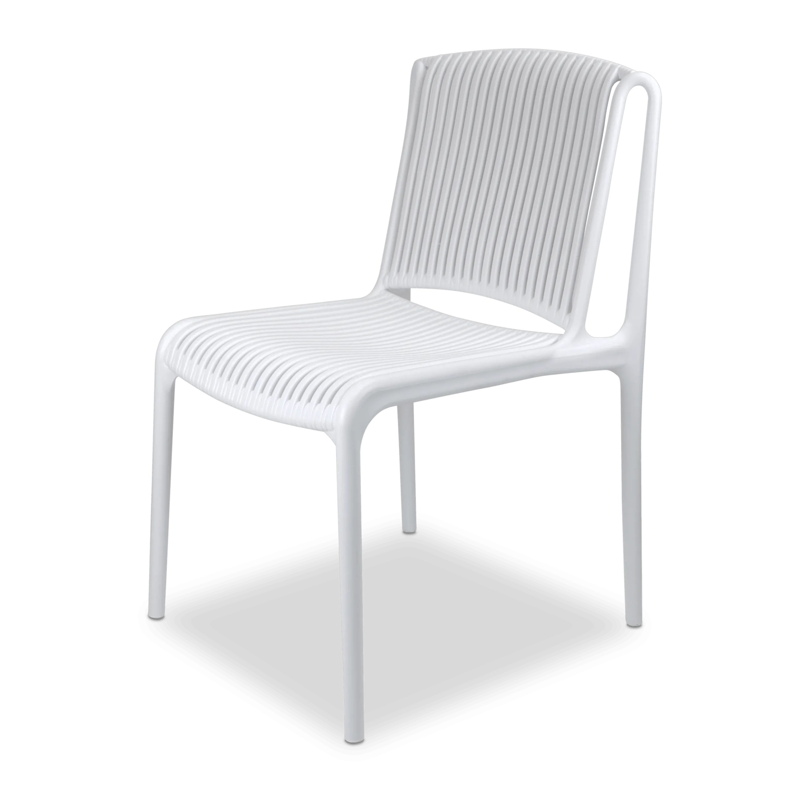 Paros UV Plastic Outdoor Chair (PP) in Arctic White