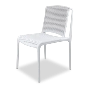 Paros UV Plastic Outdoor Chair (PP) in Arctic White