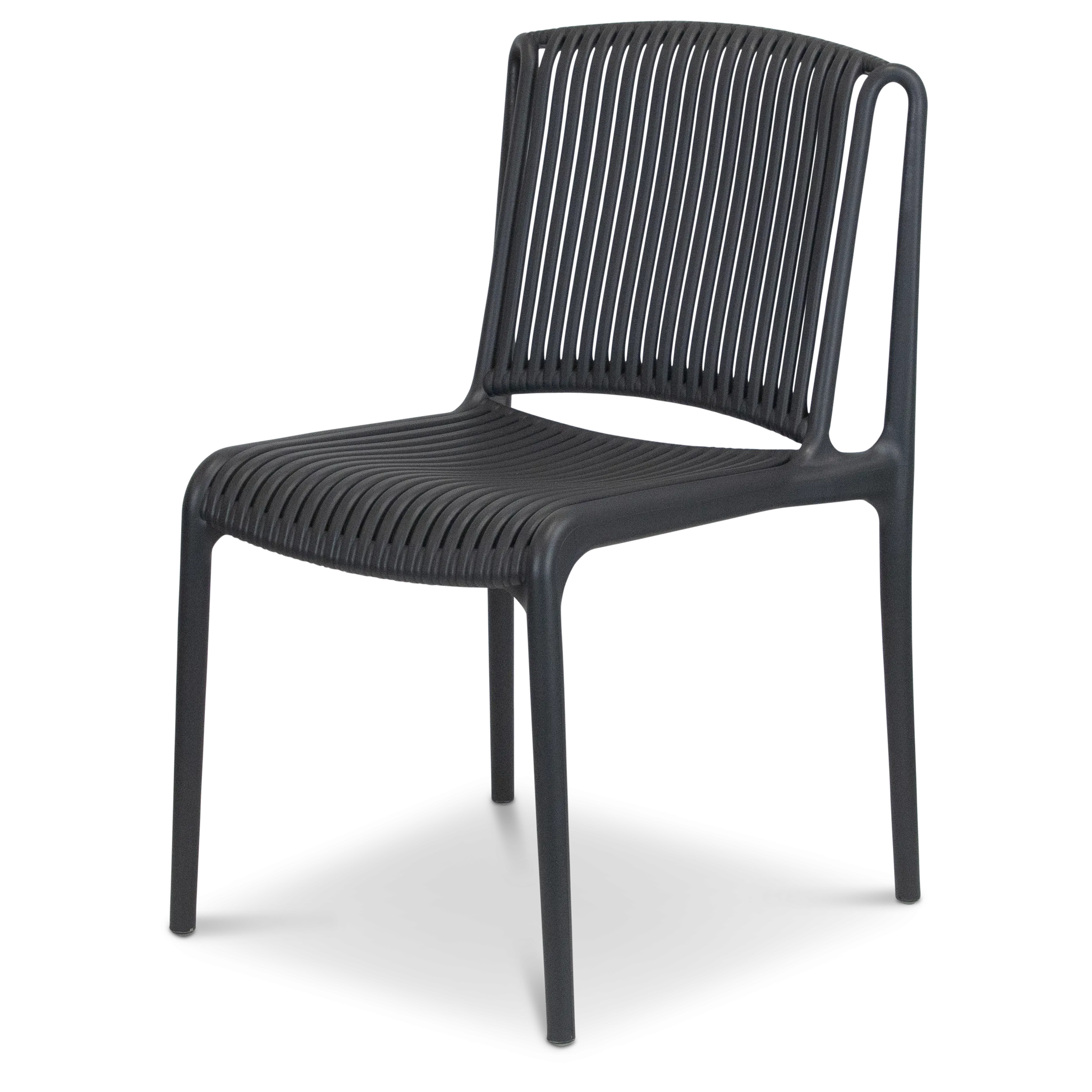 Paros UV Plastic Outdoor Chair (PP) in Gunmetal