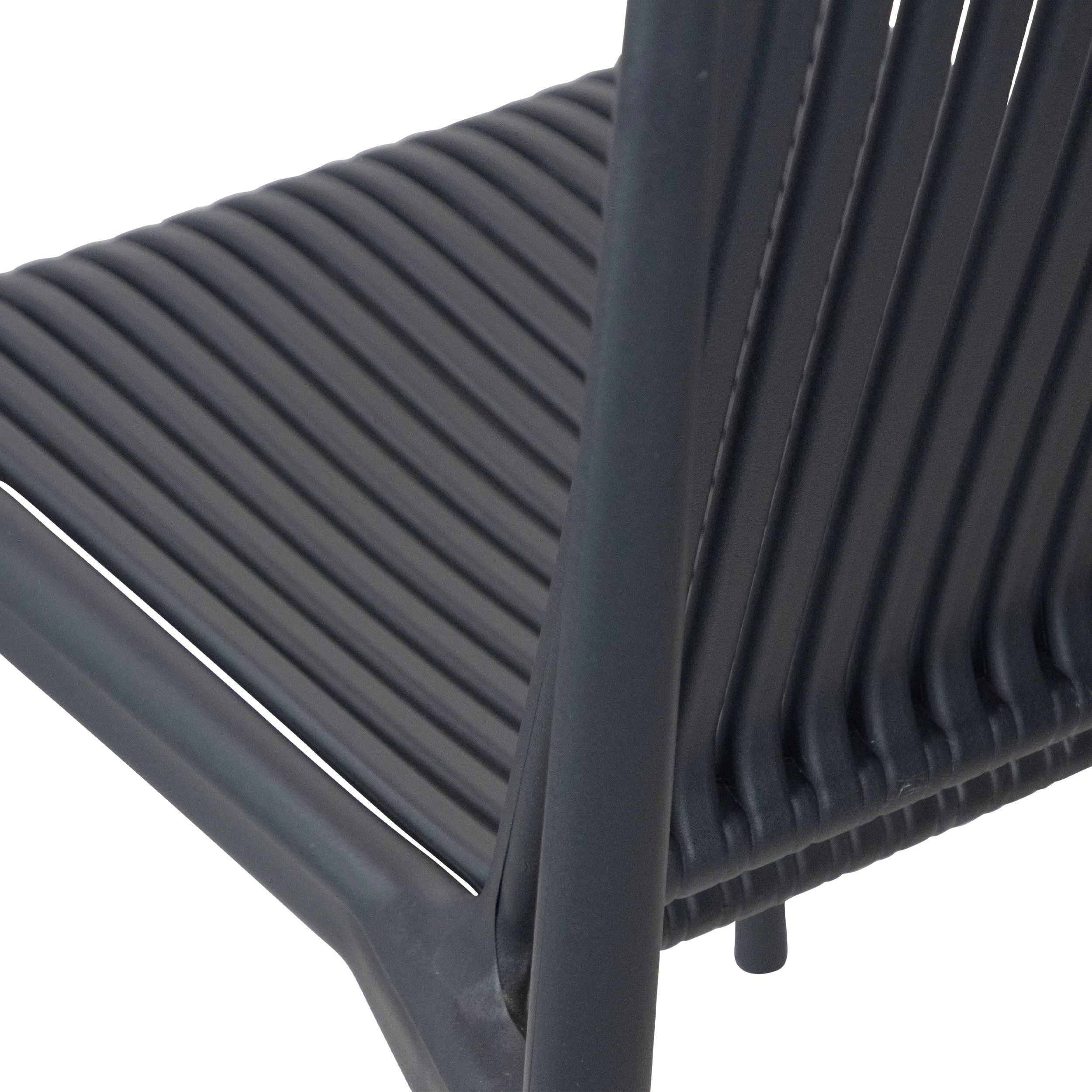 Paros UV Plastic Outdoor Chair (PP) in Gunmetal