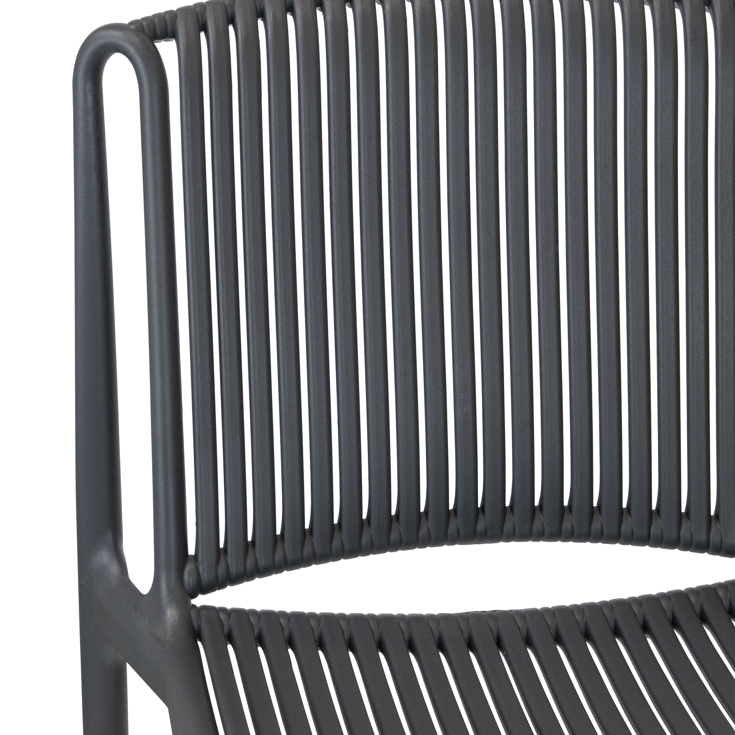 Paros UV Plastic Outdoor Chair (PP) in Gunmetal